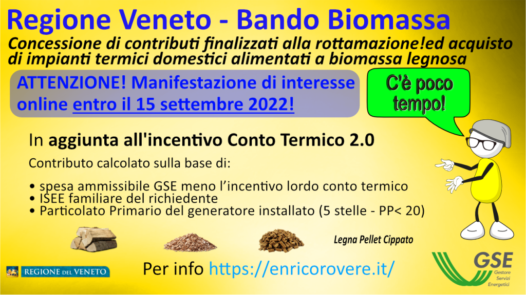 bando impianti biomassa Veneto