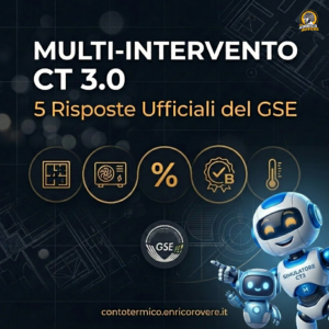 Copertina: Multi-Intervento nel Conto Termico 3.0: Pompe di Calore, Building Automation e Limiti Dimensionali — 5 Risposte Ufficiali del GSE