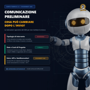 Copertina: Comunicazione preliminare imprese CT3: cosa può cambiare tra preventivo e saldo? Il chiarimento GSE