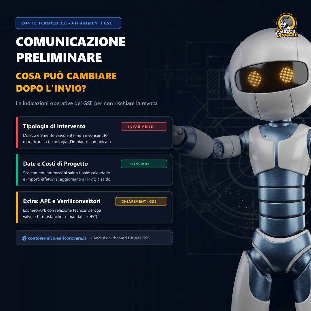 Copertina: Comunicazione preliminare imprese CT3: cosa può cambiare tra preventivo e saldo? Il chiarimento GSE