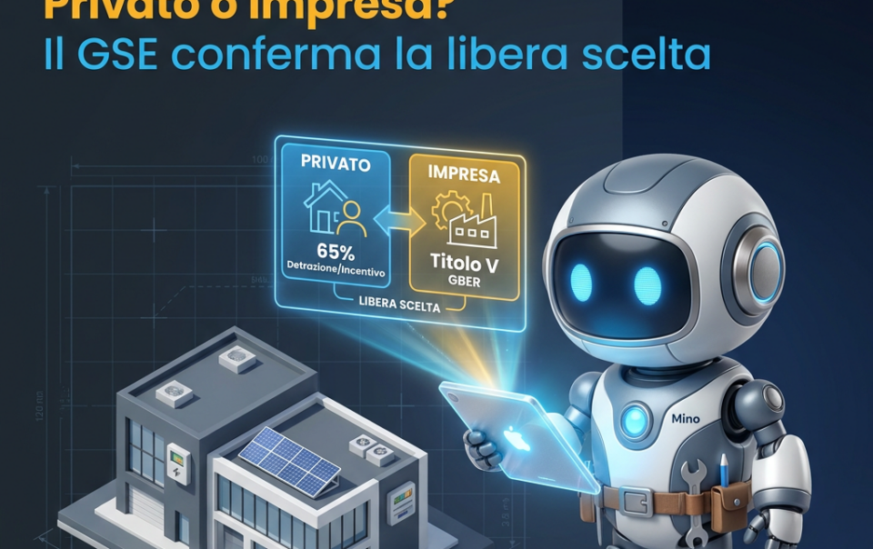 Immobile D/7 Terziario: Soggetto Responsabile Privato o Impresa? Il GSE conferma la libera scelta
