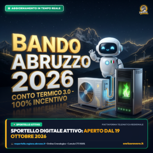 Bando Abruzzo 2026 con titolo gigante in oro e avviso sportello digitale aperto dal 19 ottobre 2026