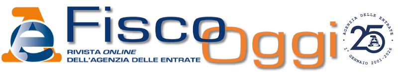 Logo Fisco Oggi — Rivista Online dell'Agenzia delle Entrate